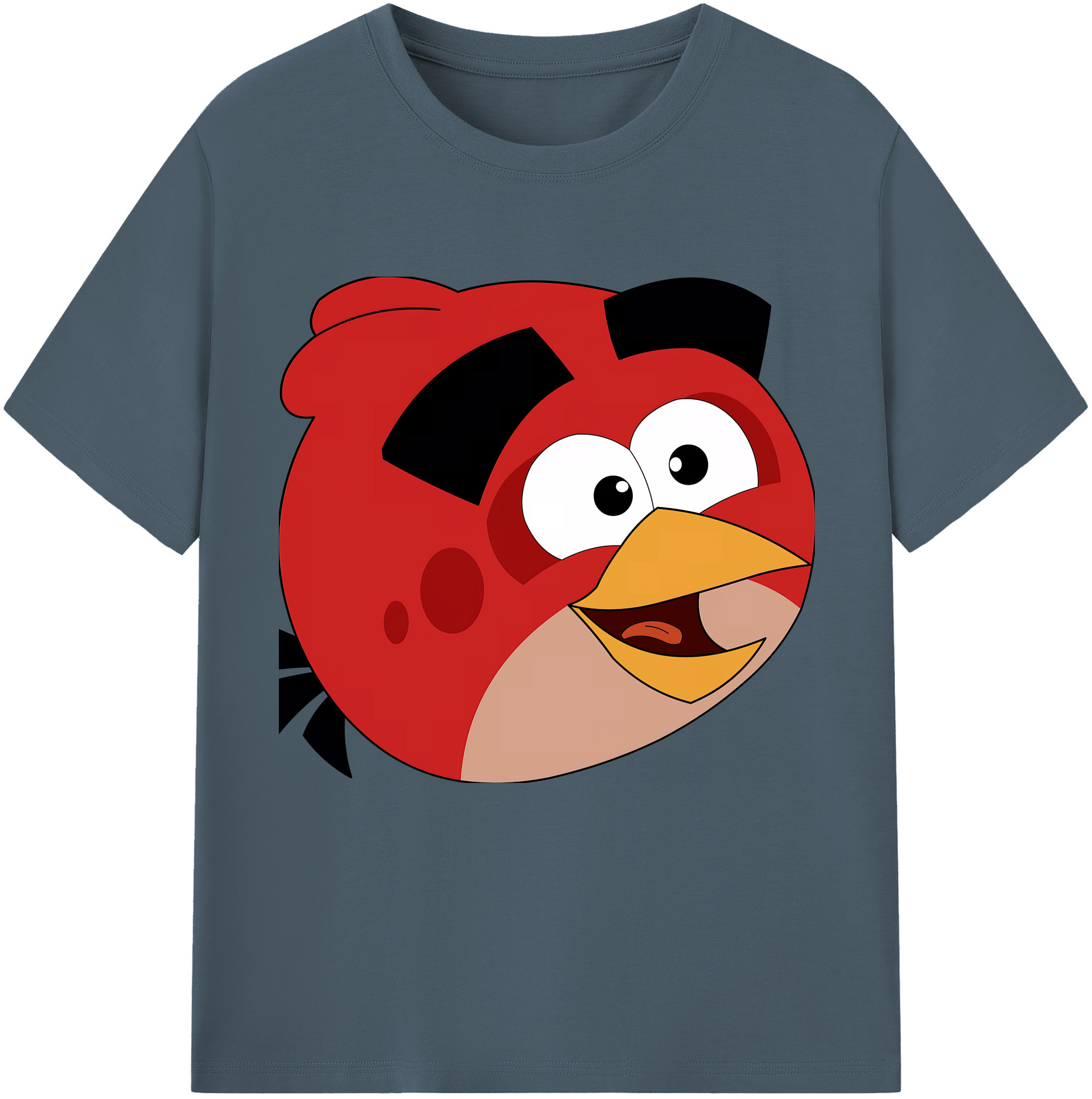 （画像用） Angry Birds アングリーバード 綿100％半袖Tシャツ（フロントプリント）